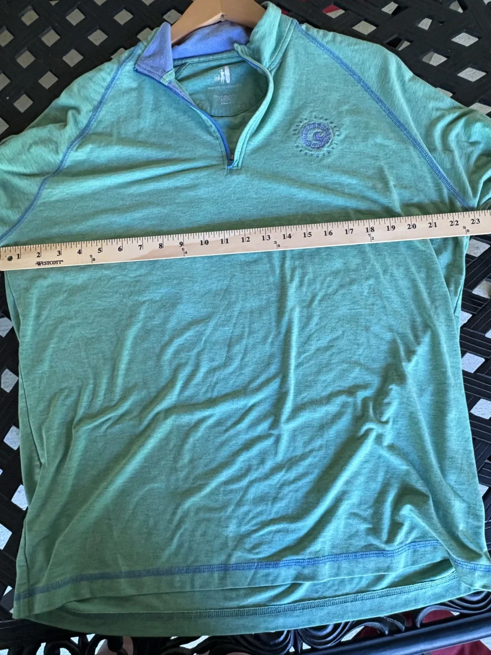 johnnie-O Cisco Brewers Nantucket Mint Green Long-Sleeve Quarter-Zip Rash Guard